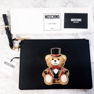 Authentic NWT Moschino Teddy Clutch